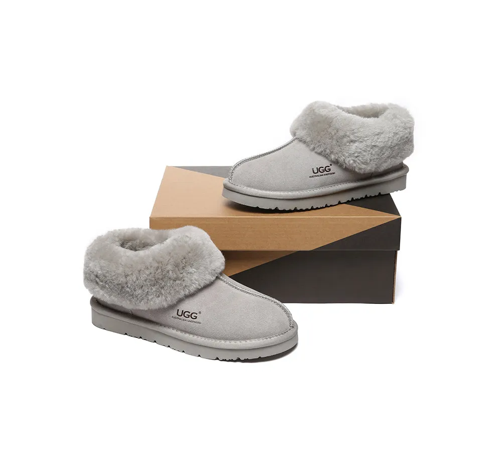 Sheepskin Wool Ankle Homey Special Slippers