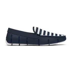 Striped Venetian Loafer (Navy   White)