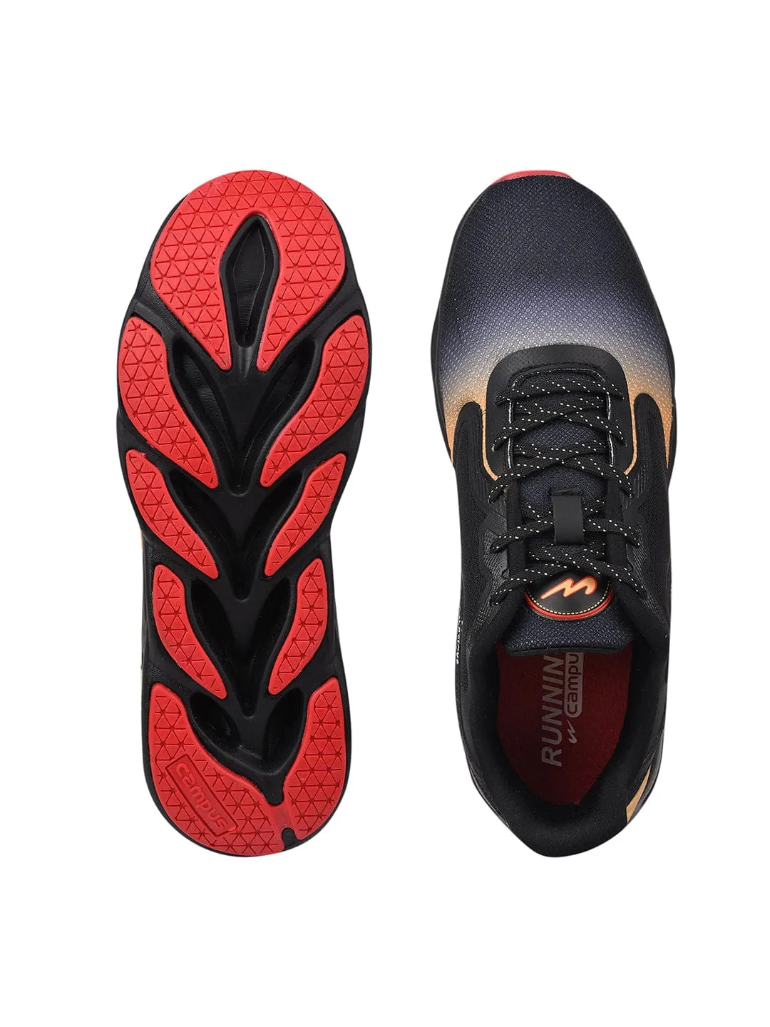 TRONE Black Men's Running Shoes