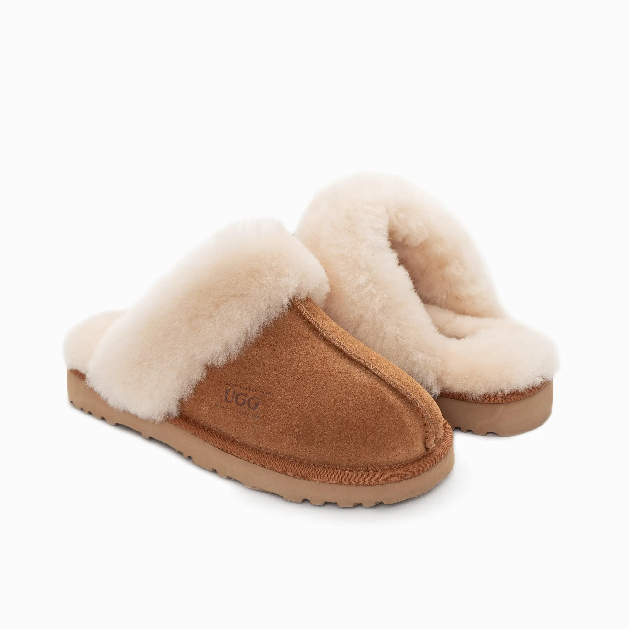 Ugg Slippers Premium Australia Sheepskin Unisex Scuffette Suede
