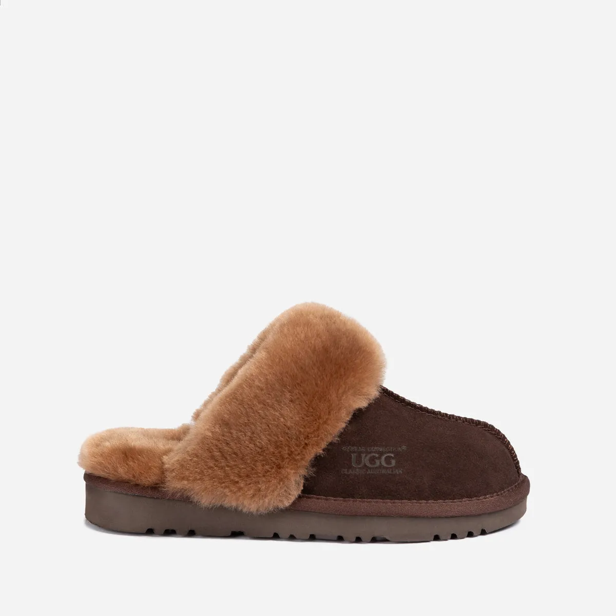 Ugg Slippers Premium Australia Sheepskin Unisex Scuffette Suede