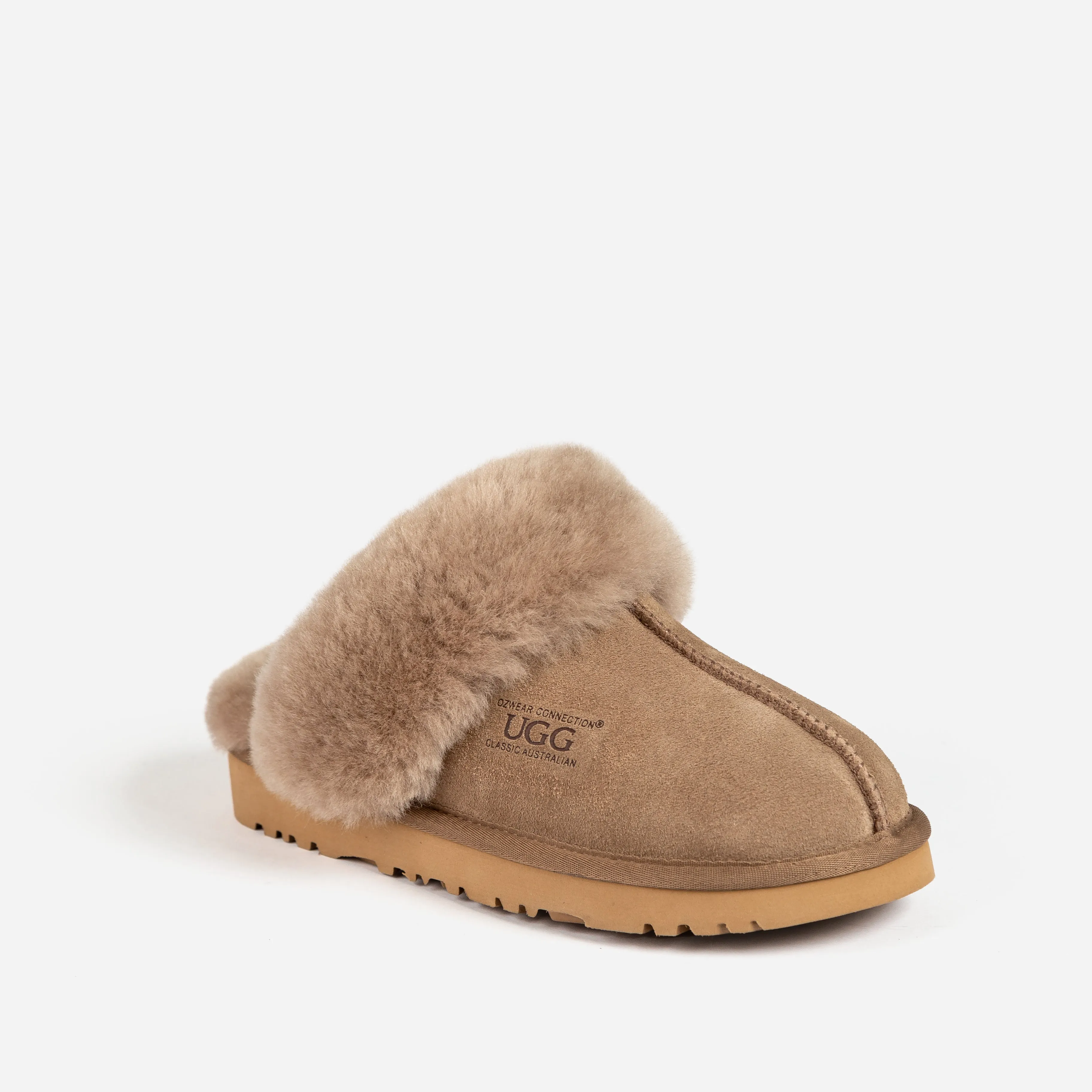 Ugg Slippers Premium Australia Sheepskin Unisex Scuffette Suede