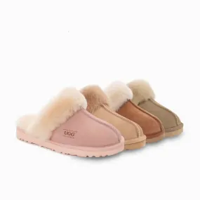 Ugg Slippers Premium Australia Sheepskin Unisex Scuffette Suede