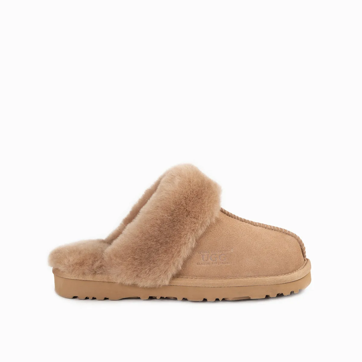 Ugg Slippers Premium Australia Sheepskin Unisex Scuffette Suede