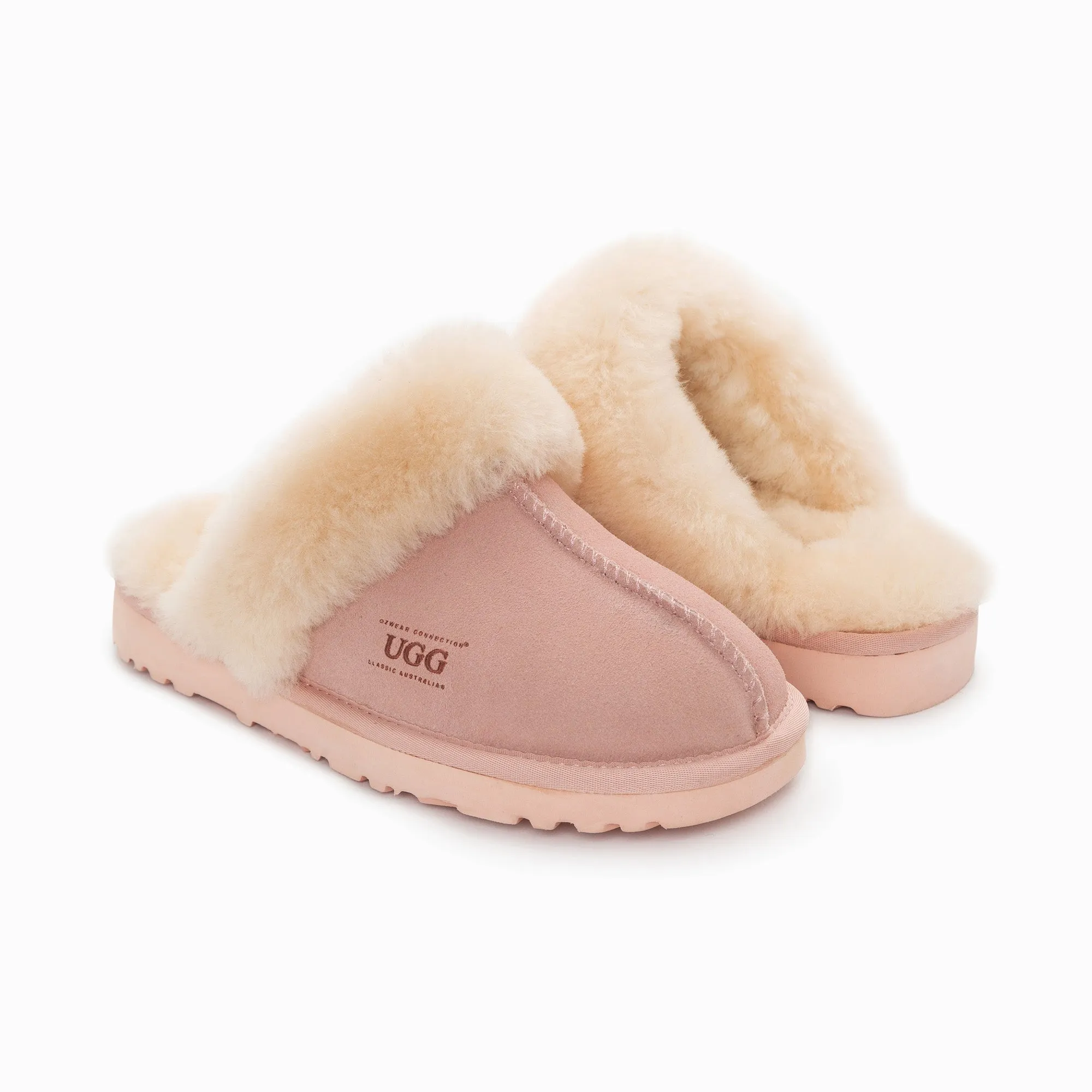Ugg Slippers Premium Australia Sheepskin Unisex Scuffette Suede