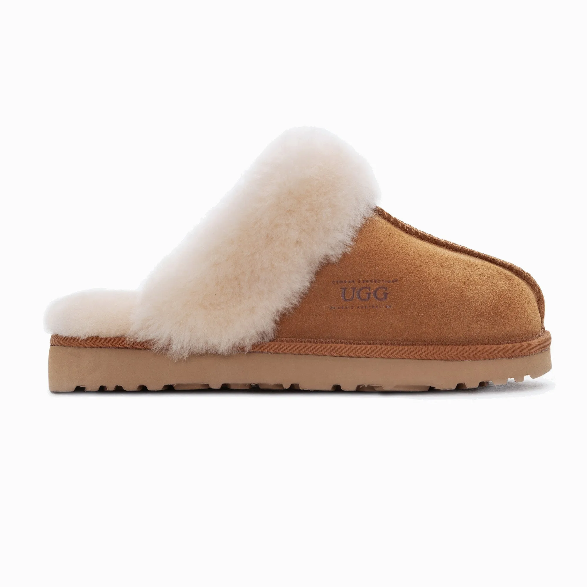 Ugg Slippers Premium Australia Sheepskin Unisex Scuffette Suede