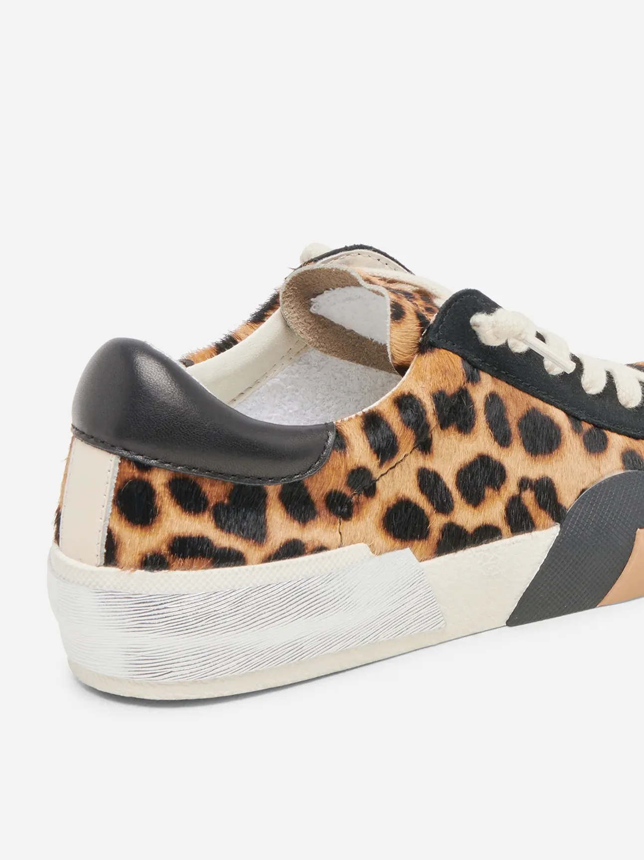 Zina Leopard Calf Hair Sneakers