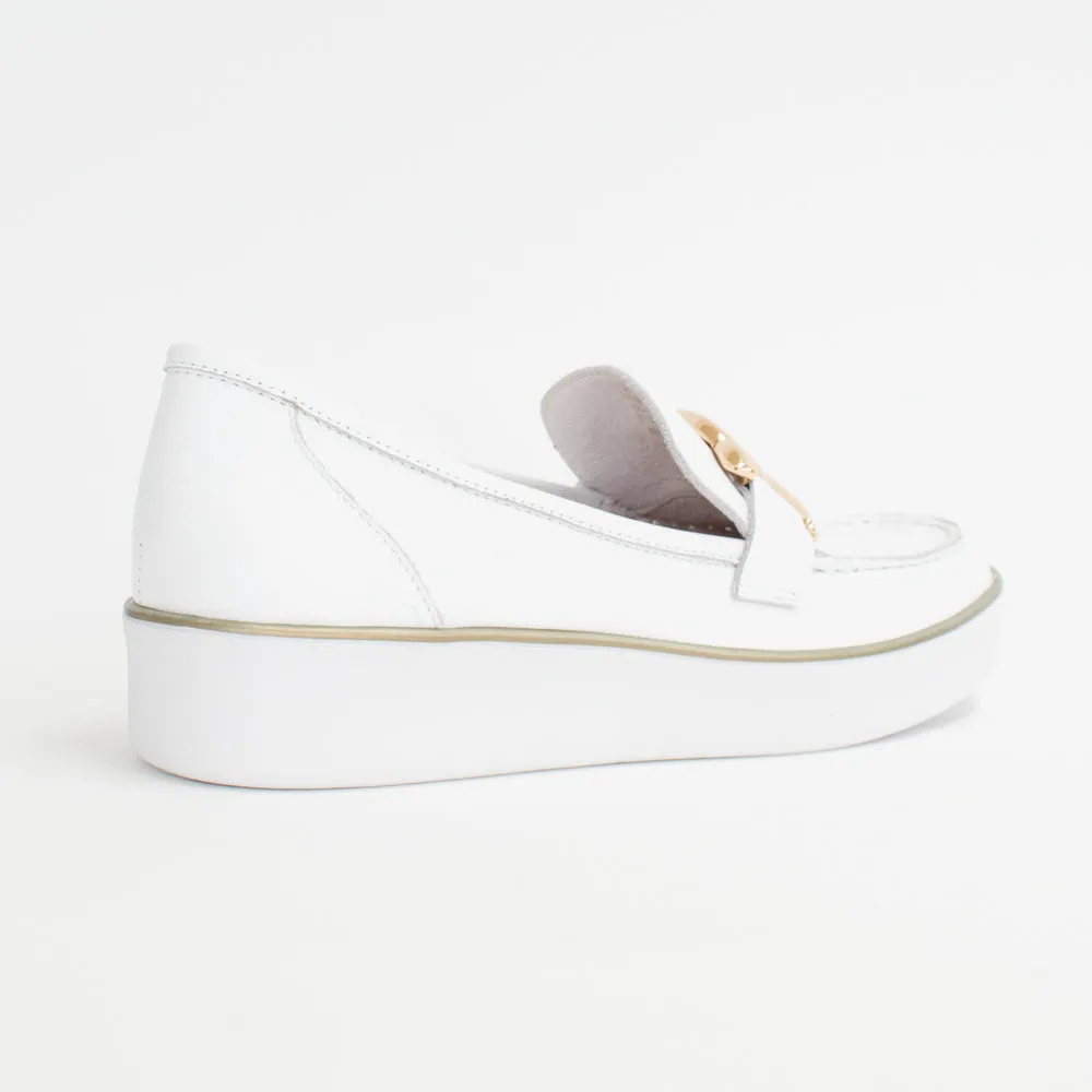 Zurina White White Sole