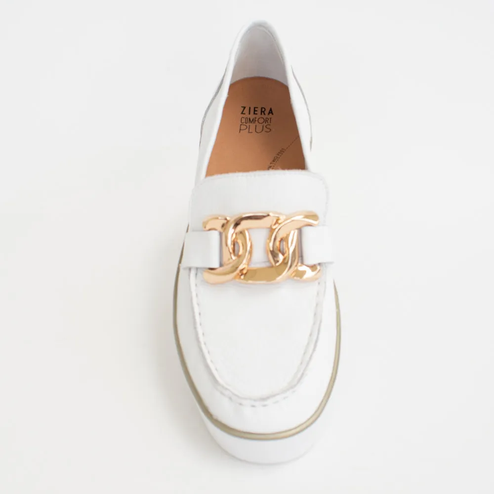 Zurina White White Sole